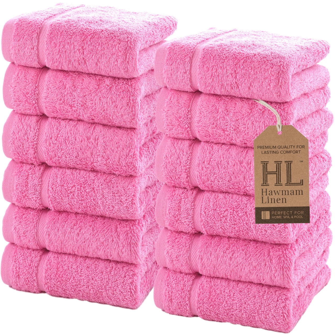 Classic Oasis Collection 12 Piece Washcloths