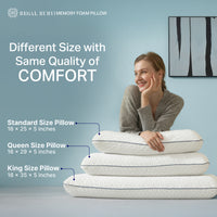 Thumbnail for Regal Ruby Gel Memory Foam Pillow - Bed Pillows with Viscose Made from Bamboo Pillow Cover, Cooling